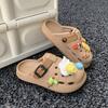 Trendy and Cute Children's Birkenstocks Slippers Breathable Soft-soled Thick-soled Outer Wear Hole Shoes Summer Classmates Cool Slippers Versatile