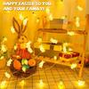 1/2M 10/20 Lights Easter Indoor Decor Bunny Carrot Copper Wire Lights Egg String Lights Dining Celebration Atmosphere Lighting
