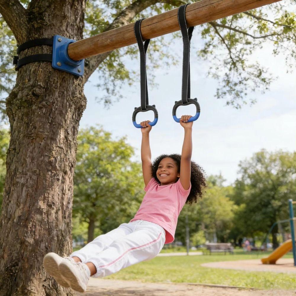 Durable Gymnastic Rings Non-Slip Fitness Exercise Ring Pull Up Bar  Fitness Training