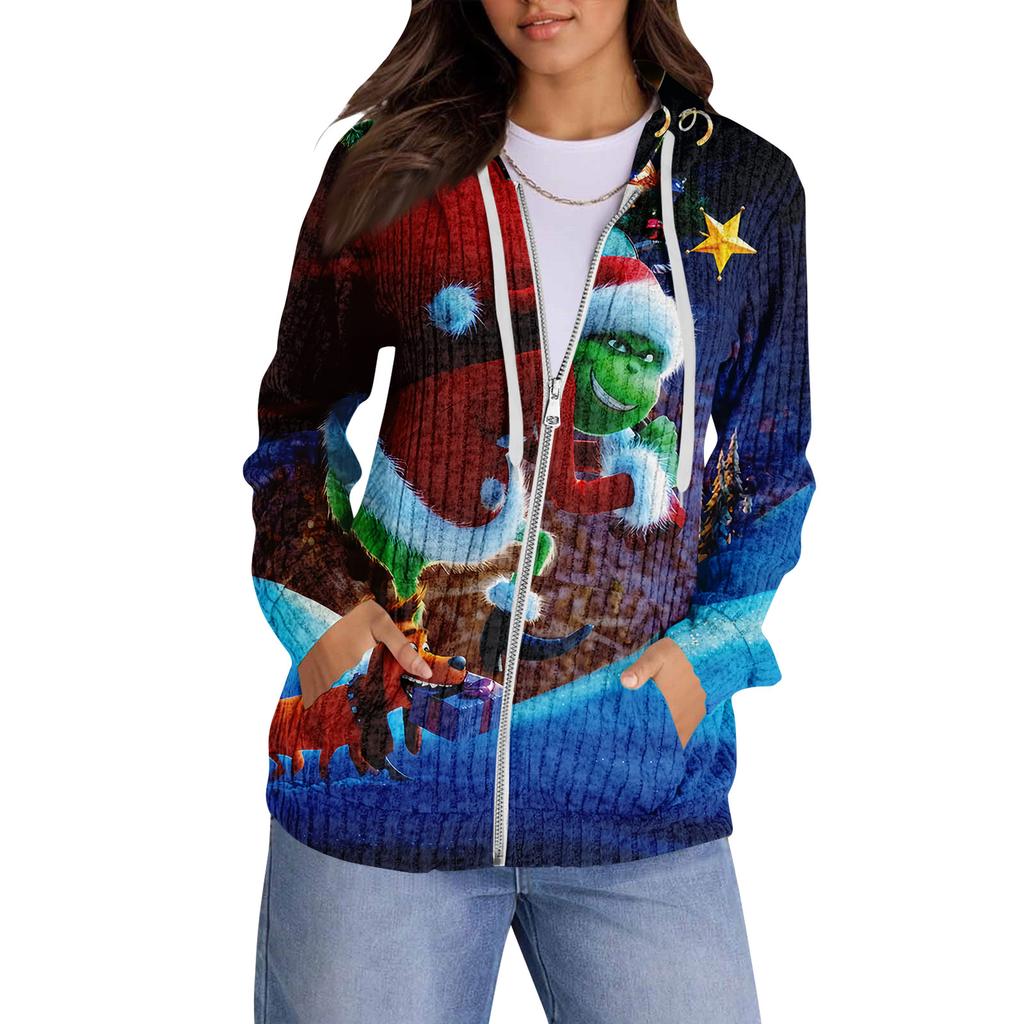 Mikiny pro ženy Trendy topy Ležérní Podzimní Móda Mikina s dlouhým rukávem S kapsami Svetr Lehký