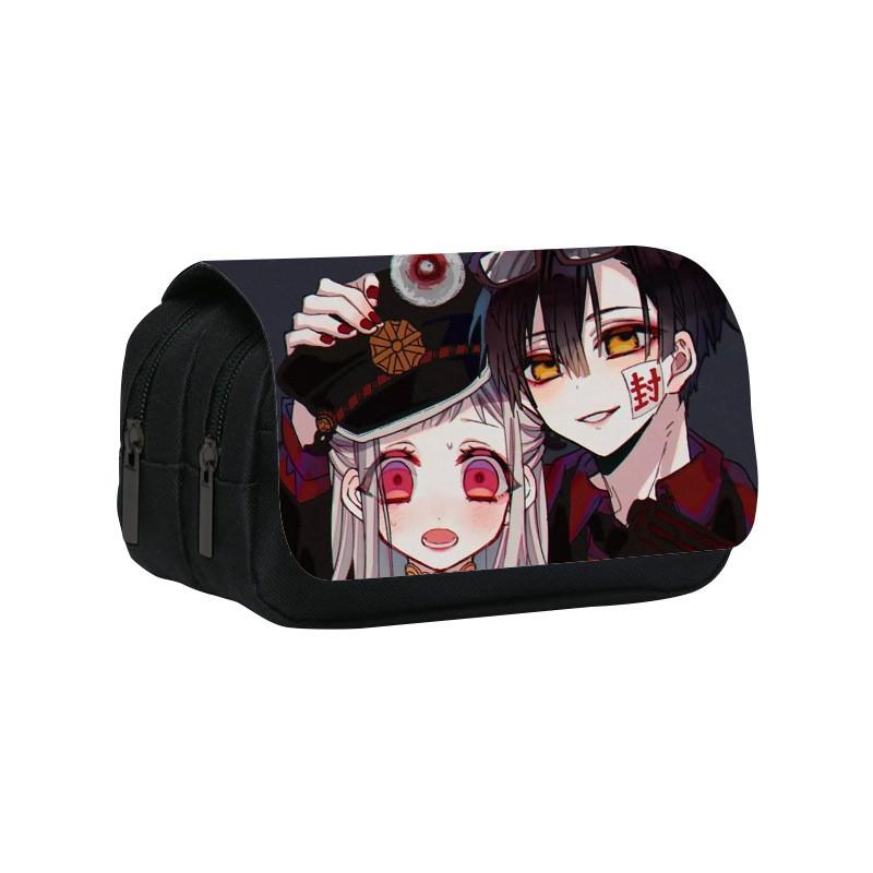 Toilet Bound Hanako Kun Pattern Double Layer Stationery Storage Bag For Students And Professionals