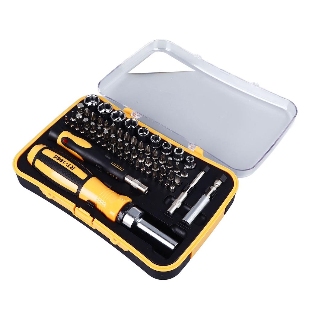 65-teiliges Schraubendreher-Set Multi-Bits Reparatur-Schraubendreher-Kit für Elektronik Möbel Automobil