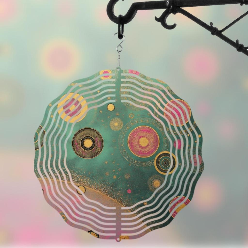 10 Inch Hanging Wind Chime for Outdoor Garden Balcony Decor Spring Summer Gift Artistic Elegant Design with 360 Rotating Hook