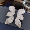 Fashion Copper Alloy Zircon Jewellery Drop Earrings For Women Wedding Party Gifts