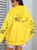 Creative turtle swimming print men's and women's hooded sweatshirt, autumn and winter casual warm sports top, adult fashion clothing