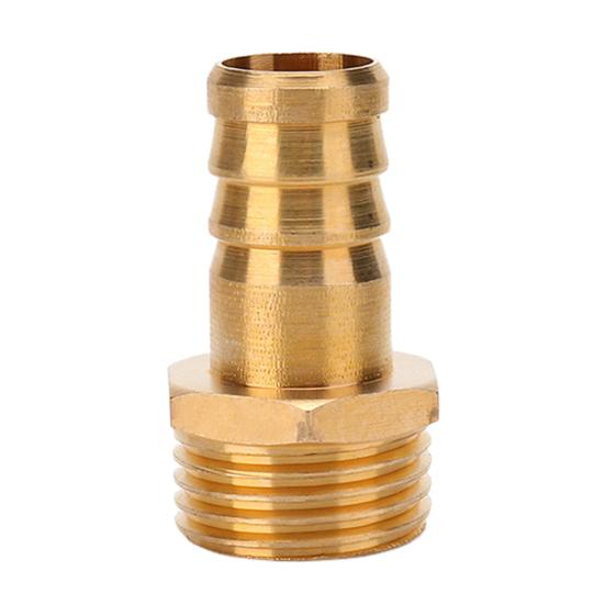Brass Hose Barb Fittings Adapter Connector High Strength Rustproof Corrosion Resistant Hose Barb Male Fittings Accessories