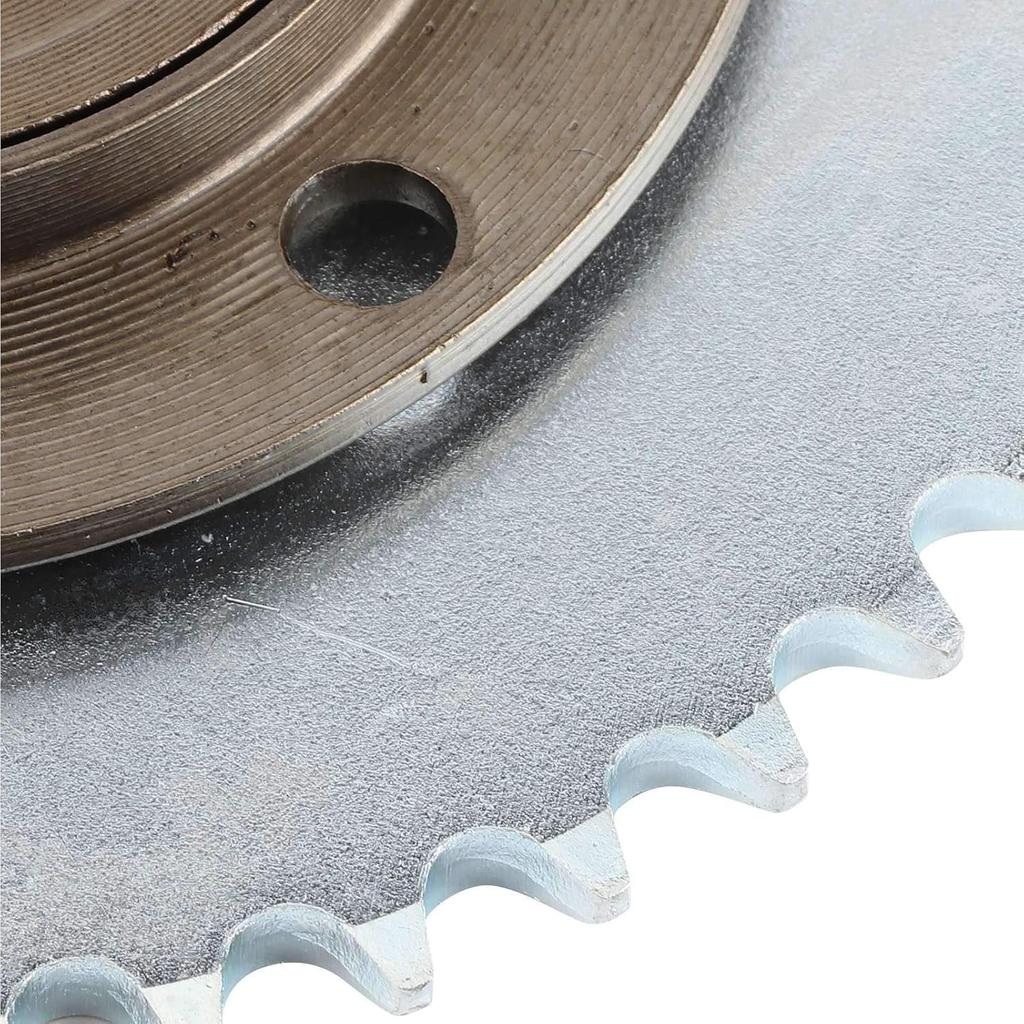 Rear Chain Sprocket Set, 78mm OD 4‑Hole Toothless Flywheel + T8F 44T 54mm Chain Sprocket for 43 49 Mini Gas Scooter ATV