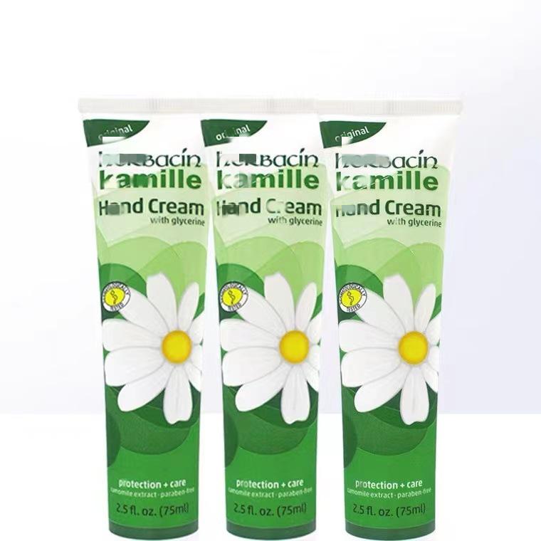 Deutsche Kamille Handcreme 75ml - Feuchtigkeitsspendend, Pflegend, Hydrierend, Aufhellend für zarte Haut (Herbst/Winter, Anti-Rissbildung)