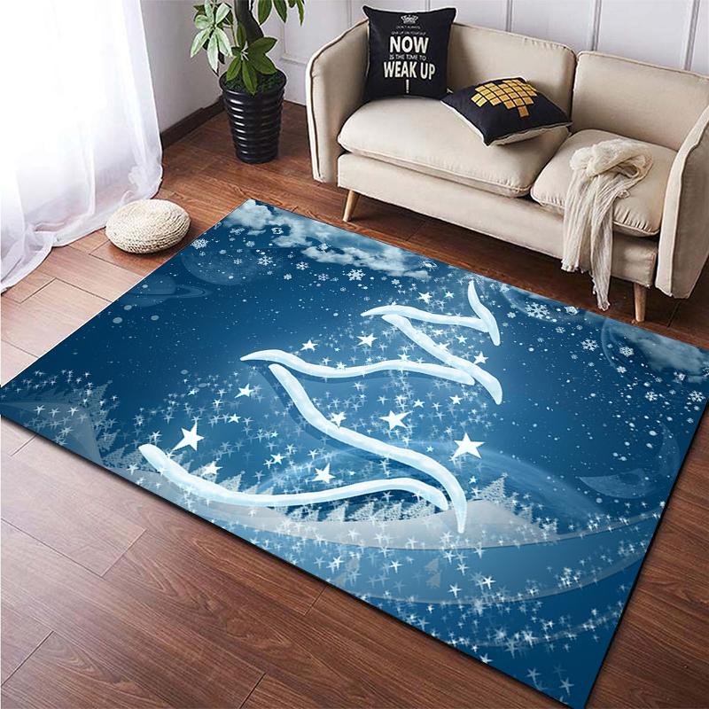 Christmas HD Printed Area Large Rug ,Carpet for Living Room Bedroom Sofa Decoration, Non-slip Floor Mats Dropshipping Alfombras