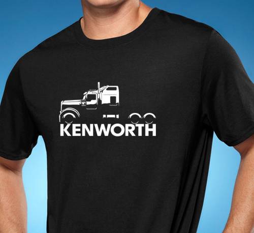 Kenworth W900 900 Classic Design Semi Truck Tshirt NEW FREE SHIPPING S разноцветный