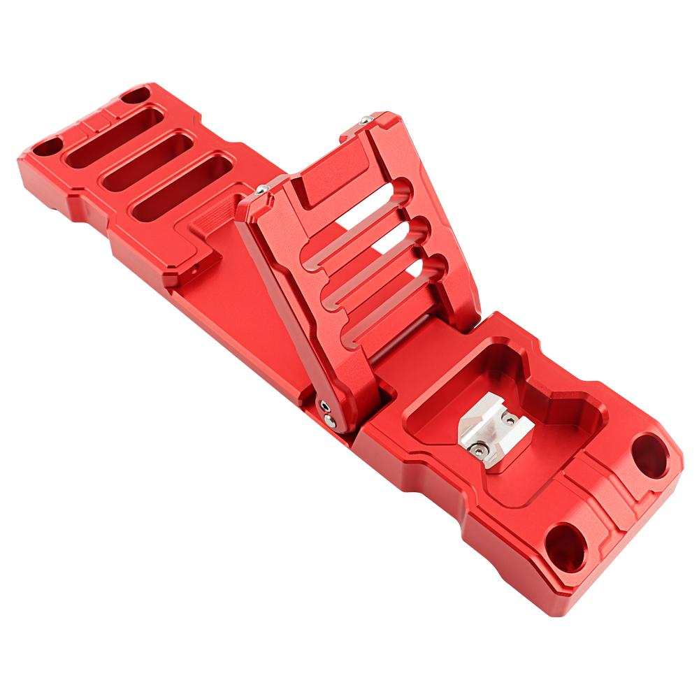 Folding Offroad Foot Step Door Hinge Peg Pedal for Jeep Wrangler JK JKU JL JLU Gladiator JT 2007-2025 Aluminum Alloy красный