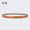 Women'S Belt Women'S Leather Decoration With Skirt Simple Cowhide Pin Buckle Jeans Belt Women'S Black Tide