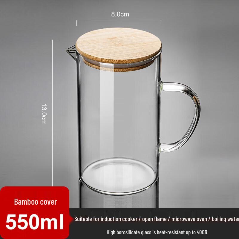 ZISIZ Food-Grade Heat-Resistant Glass Measuring Cup