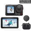 Für DJI Osmo Action 5 Pro 4 3 Displayschutzfolie Gehärtetes Glas Folie Objektivabdeckung Kappe Tasche Hülle für DJI Action 4 5Pro Zubehör