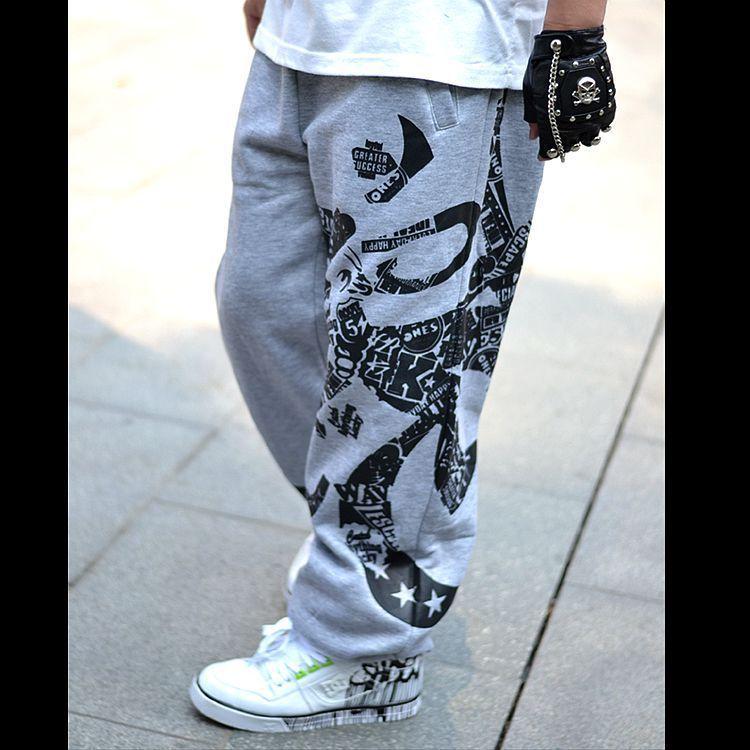 Summer European And American Men'S Street Dance Hip-Hop Sweatpants, Plus Size Trendy Pants, Loose Casual Printed Pants