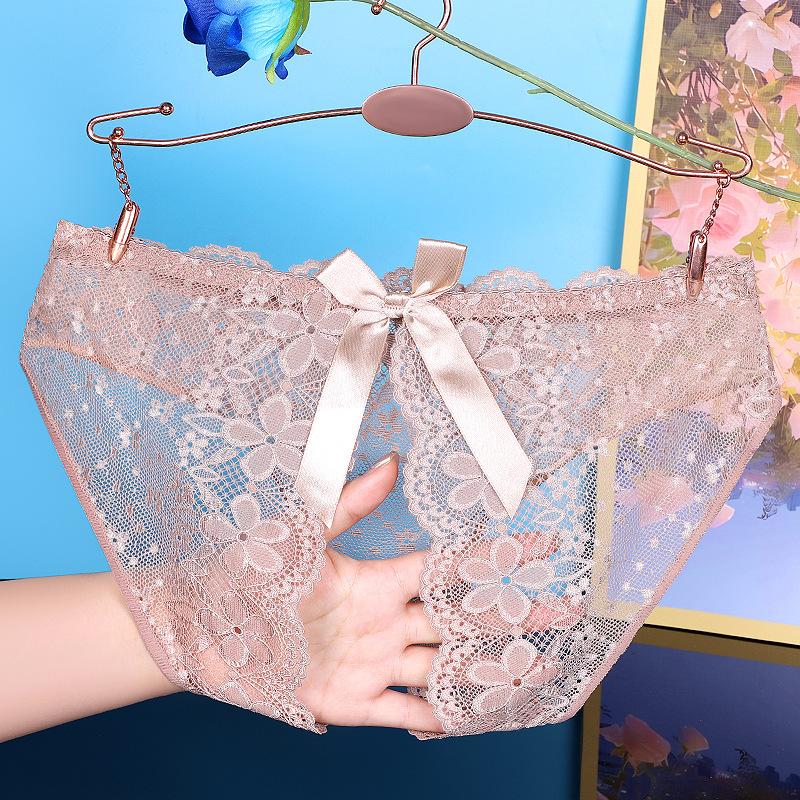 Yan Beiwei 3D Bow Breathable Hollow Sultry Sexy Women's Underwear 634