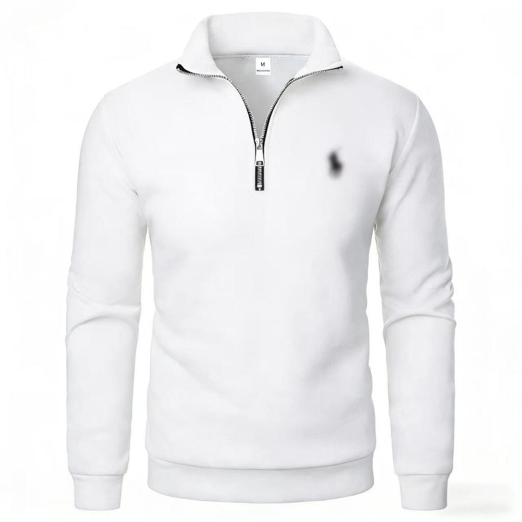 2025 Gerippter Oversized Fleece-Hoodie mit Stehkragen und halbem Reißverschluss, Europäische Größe, Superweich 460g.