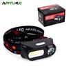 Multifunctional USB Rechargeable COB Headlamp with 18650 Battery for Outdoor and Emergency Use