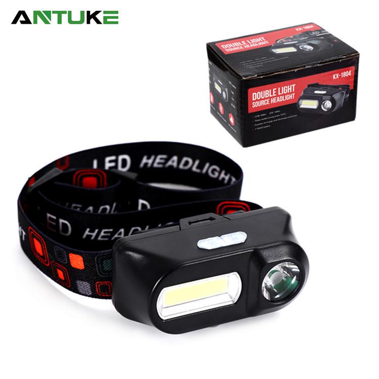 Multifunctional USB Rechargeable COB Headlamp with 18650 Battery for Outdoor and Emergency Use