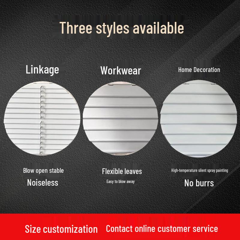 Round Aluminum Alloy Self-Closing Air Vent Louver Fan for Indoor Exhaust Systems