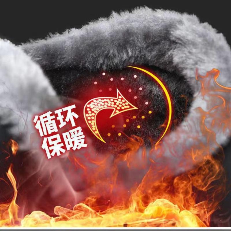 Middle-aged cotton shoes for men and women in winter, velvet old Beijing cloth shoes, windproof thickened warm snow boots for women