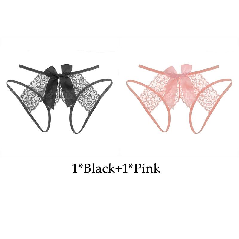 Women's Lace Open Crotch Panties Transparent Crotchless Underwear Sexy Mesh Hollow Out Female Lingerie Erotic Costumes