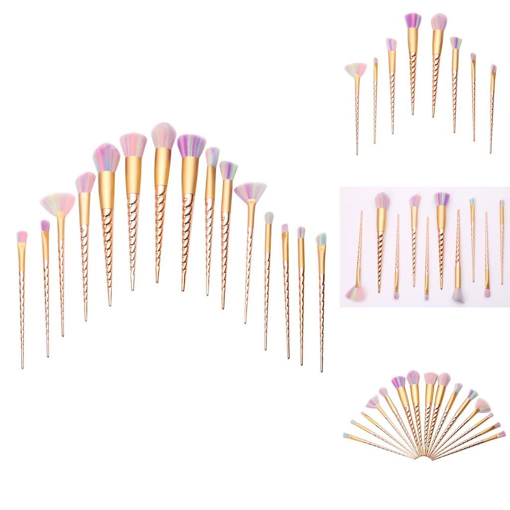 Unicorn Makeup Brush Set With Nylon Bristles For Flawless Face Makeup Application