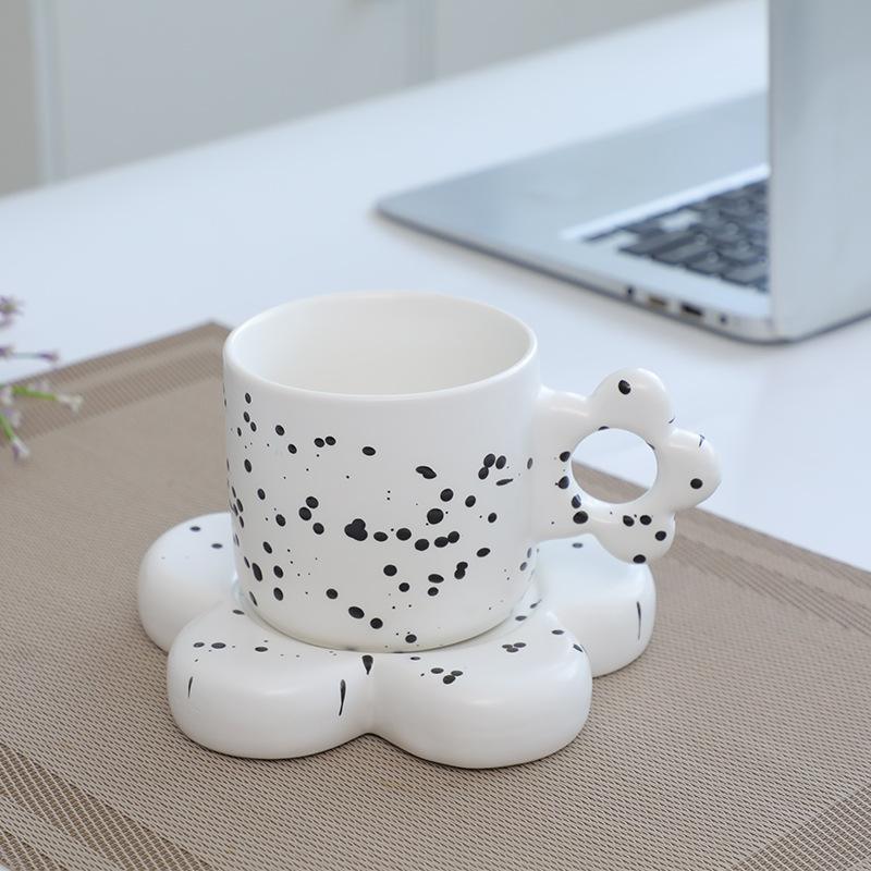 Ceramic Coffee Cup Saucer Cup Supply Wind Breakfast Cup Cute Couple Cup