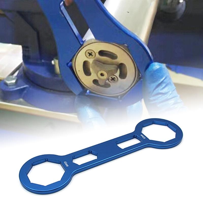 Lightweight Portable Precise Octagonal Head Fork Caps Spanner Wrench for Front Suspension Tuning Motorbike Dirt Bike Use