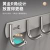Stainless Steel Adhesive Wall Hooks Set 3-10 No Drill Kitchen Bathroom Hanging Organizer Strong Grip