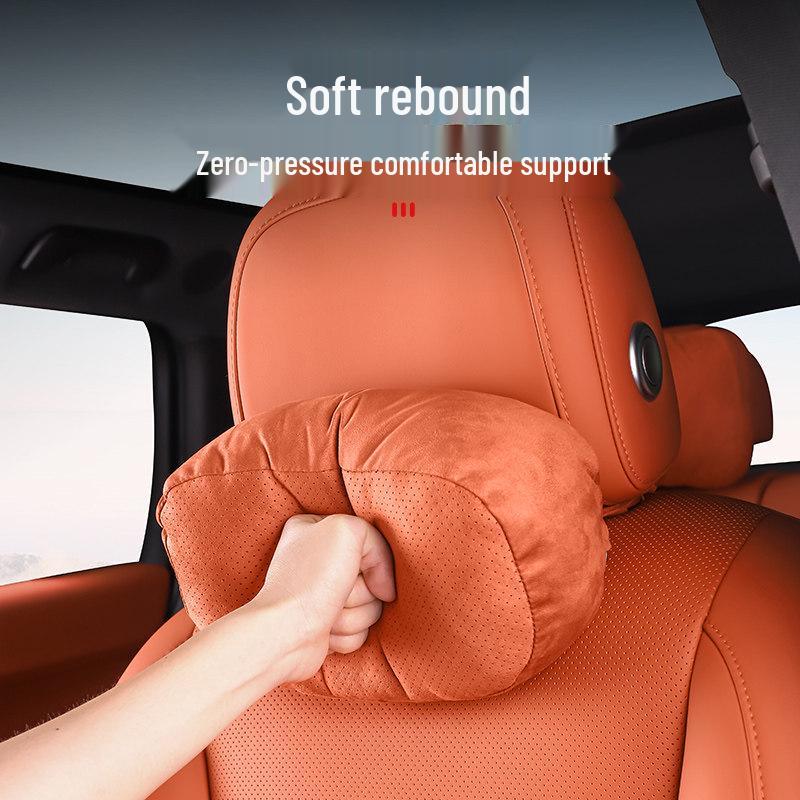 Ideal i6i8 Car Neck & Lumbar Support Pillow Set for Headrest and Interior Decoration