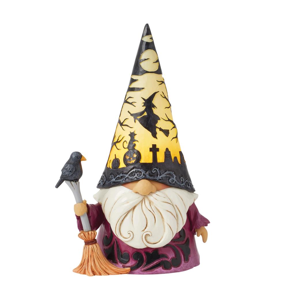 JIM SHORE Wizard with LED Scene Hat <Halloween> 6016639