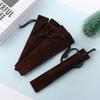 Black 5 Colors With Rope Drawstring Pen Pouch Pen Sleeve Holder Pen Bag Case Single Pencil Bag Pencil Bag Velvet Pen Pouch