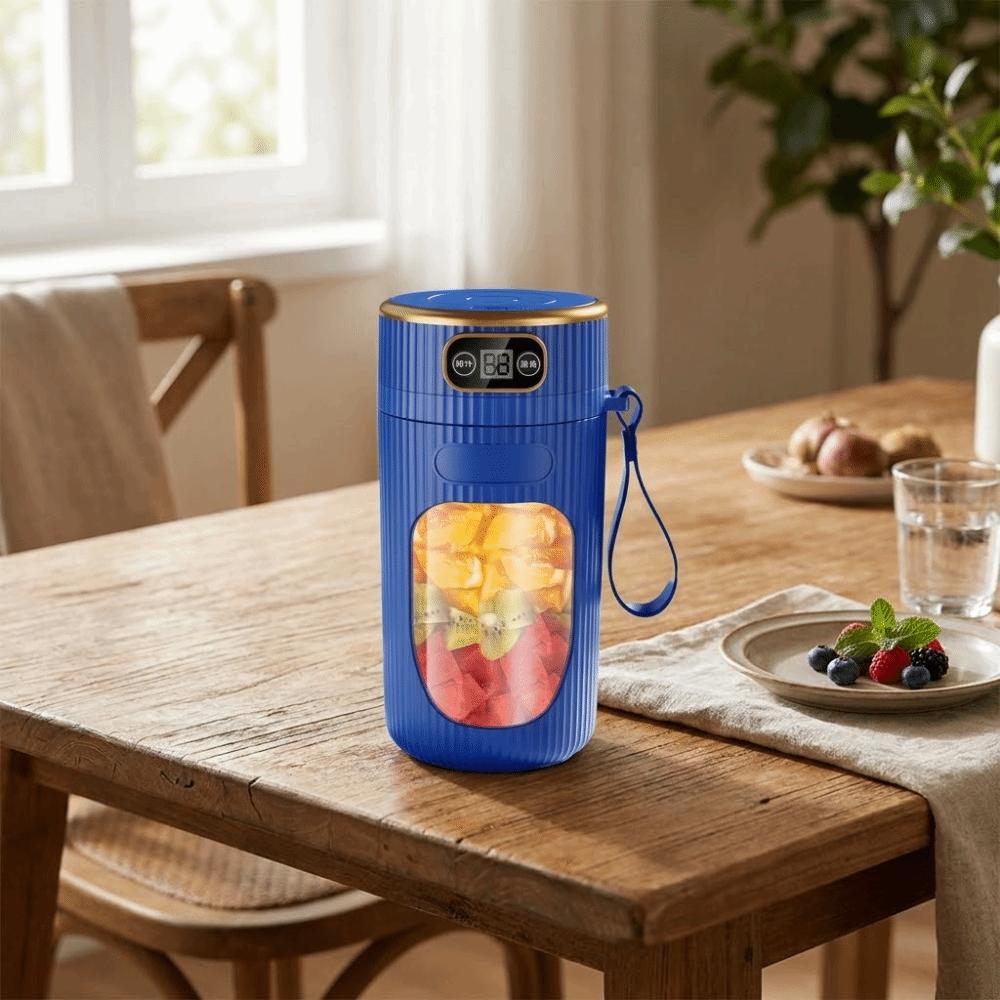 Portable Electric Juicer LED Digital Display Smoothie Blender Fruit Juicer Cup  Fruit and Vegetable