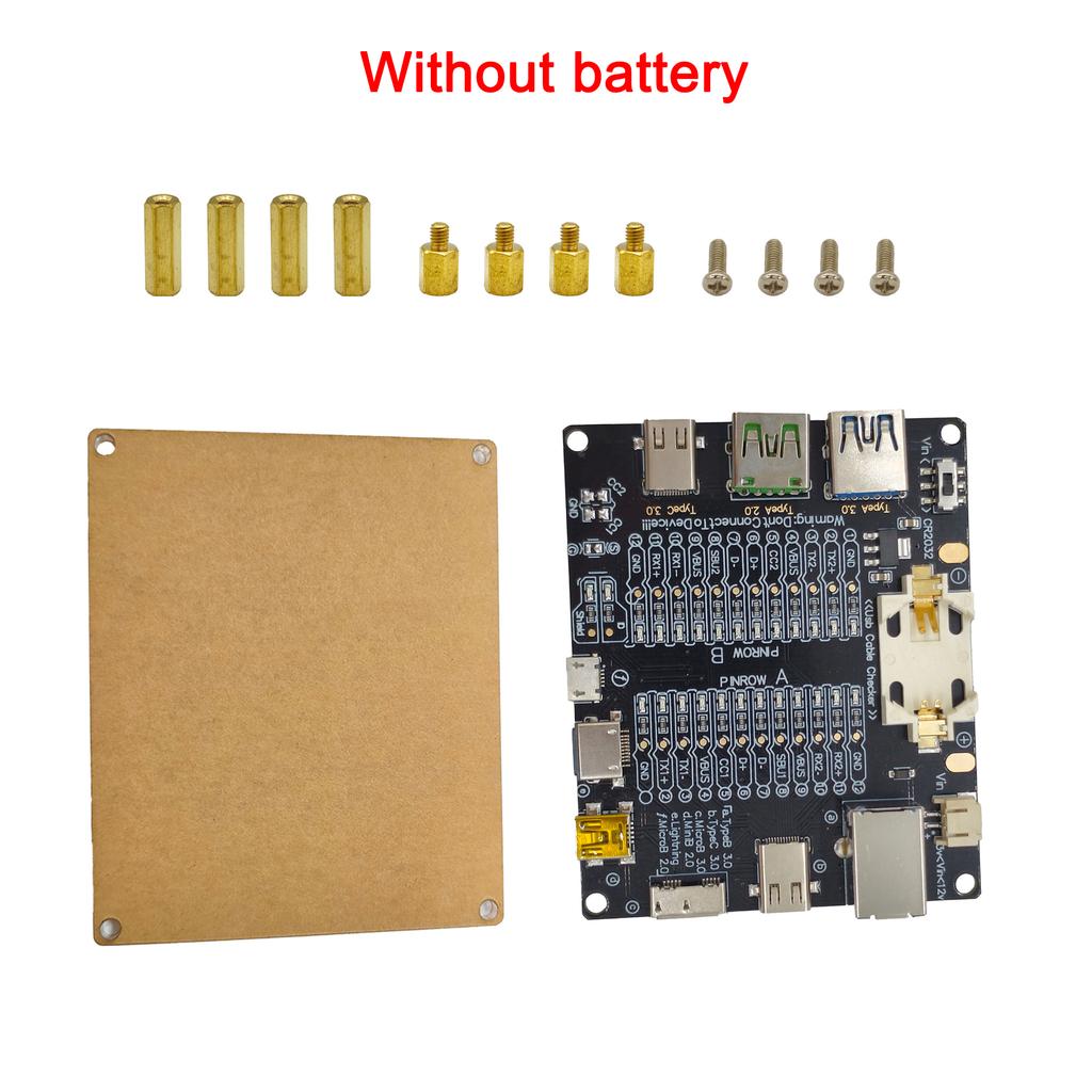 Typ-C Typ-B USB-Kabeltester Micro Kurzschlussschalter Testplatine Datenkabel Anomalieerkennung Für iOS Android Testplatine