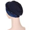 Multicolor Lurex Stitch Milk Silk Braid Headscarf Hat