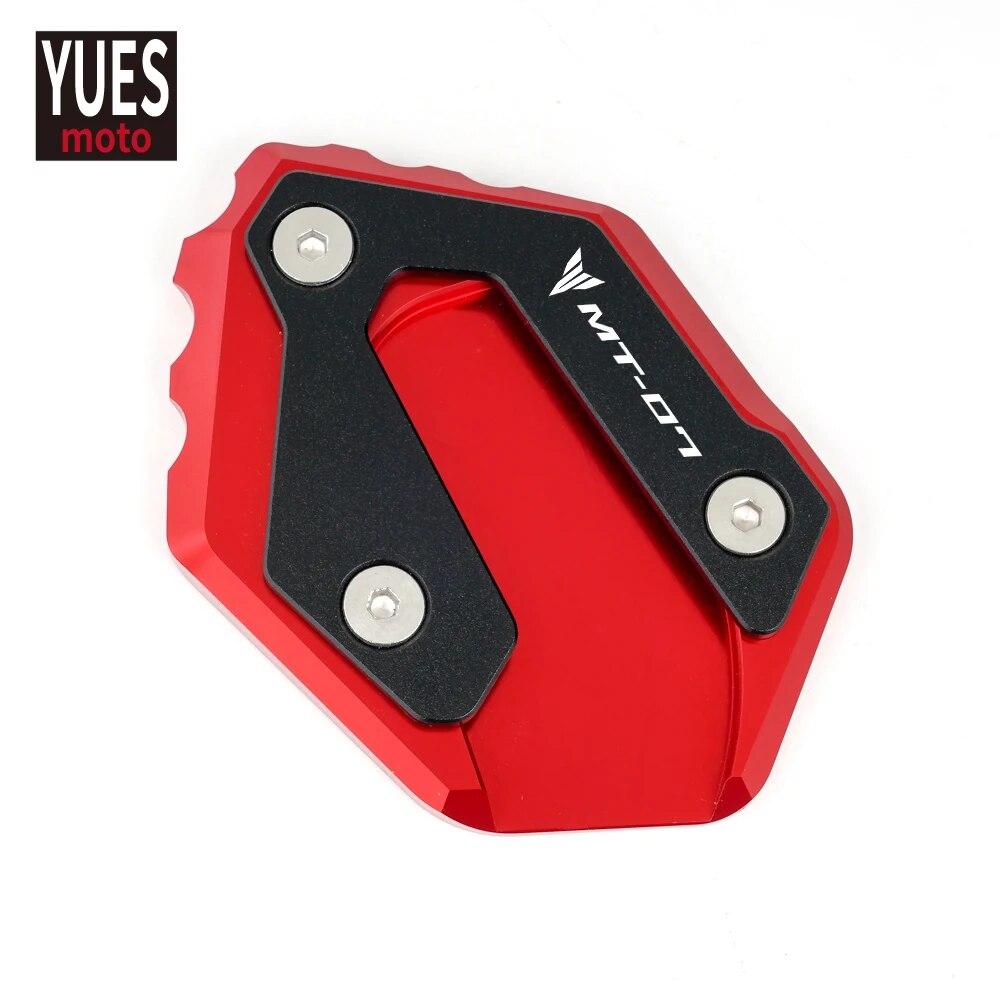 Motorcycle Accessories Kickstand Side Stand Extension Enlarge Plate Pad For Yamaha MT07 MT 07 MT-07 2014-2022