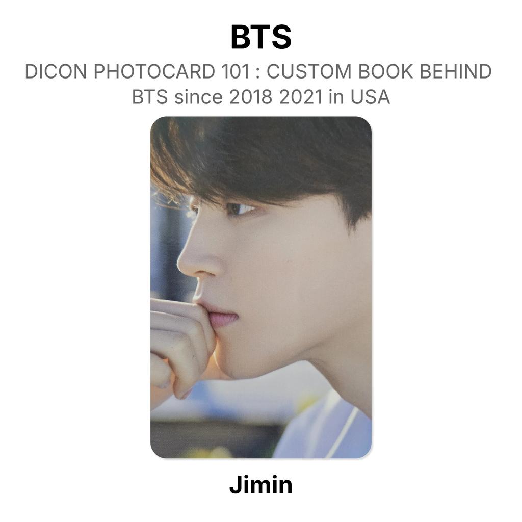 BTS DICON PHOTOCARD 101 : CUSTOM BOOK BEHIND BTS Since 2018 2021 In USA Official Photocard