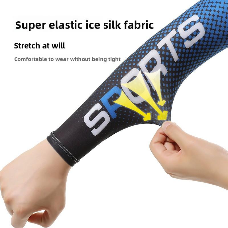 Sun protection ice sleeves for men and women, summer multi-color driving ice silk arm sleeves, UV protection ice sleeves, 2 pairs pack