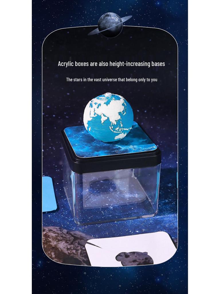 Eco-Friendly 2026 Earth Day 3D Paper Carving Calendar & Creative Desktop Ornament Sticky Note Pad