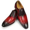 Fashion Handmade Leather Shoes Men's Derby Shoes High-end Leather Pointed Toe Shoes Wedding Business Formal Casual Trendy Shoes
