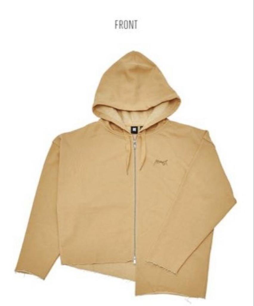 [USED] BTS Jungkook ARMYST Zip-Up Hoodie In Mustard (Bonus Included)