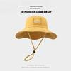 1Pc Summer Wide Large Brim Women Fisherman Hat Outdoor Uv Protection Casual Hiking Lightweight And Multifunctional Bucket Hats