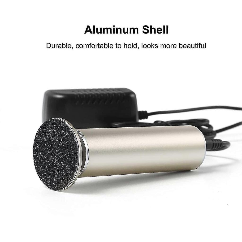 A Professional Electric Foot File and Callus Remover with Adjustable Speed and 60pcs of Replacement Sandpaper Disks.