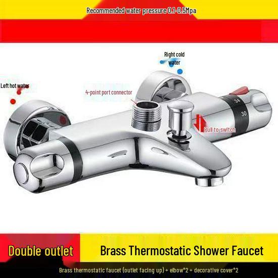 

Повністю мідний термостатичний душовий набір з сонячним водонагрівачем та клапаном регулювання температури