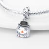 Original Charms Copper Hollowed-Out Pumpkin Pendant Beads Fit Bracelet Women Jewelry Making Diy Gift