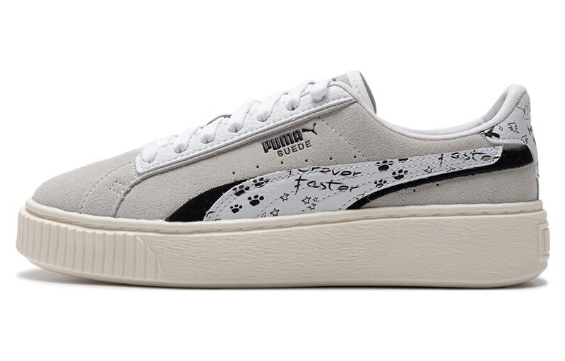 PUMA Suede Platform Draw Grey White Women s 395904-02 38