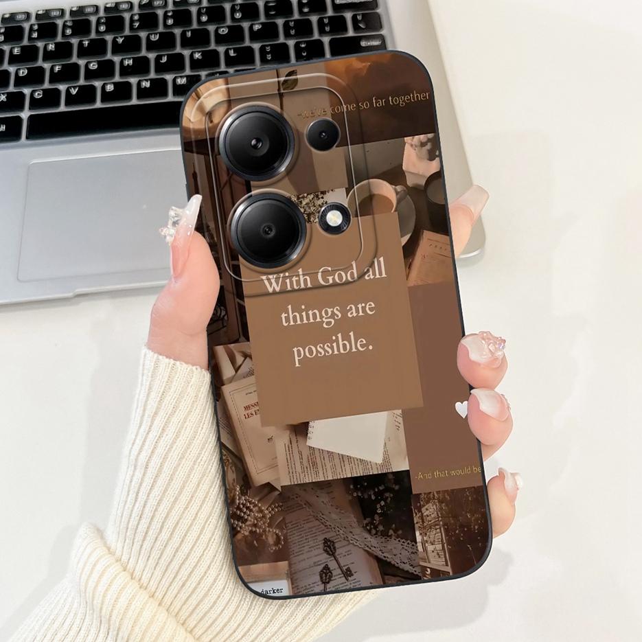 For Xiaomi Redmi Note 13 4G Case Note13 Pro Cute Fashion Candy Painted Cover Soft TPU Phone Case For Redmi Note 13 Pro Plus Bags