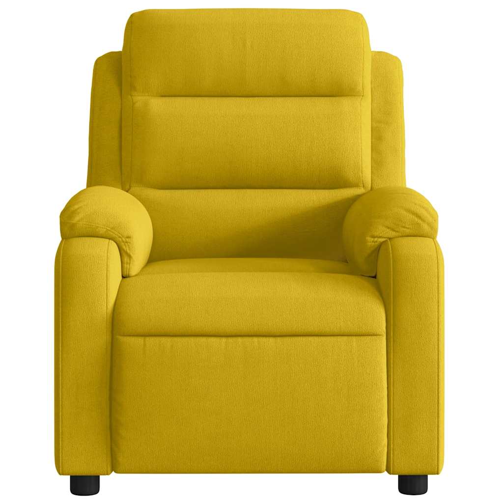 Electric Massage Chair Yellow Velvet
