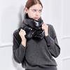 nitina glossy padded muffler BK